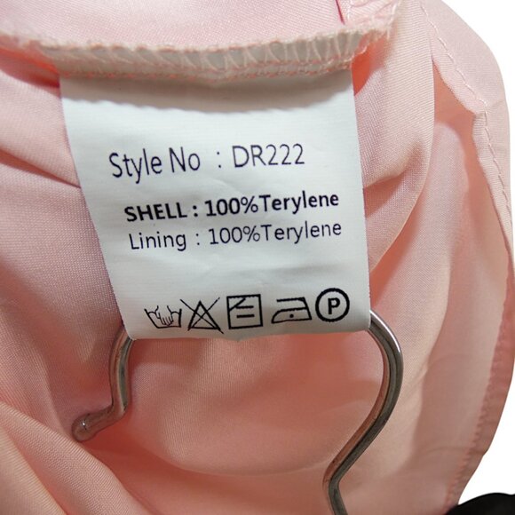 Balletcore Soft Pink Puff Sleeve Dress Coquette Fairycore Cottagecore Size L - Picture 10 of 12